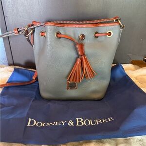 Dooney & Bourke Gray and Tan Crossbody Bag